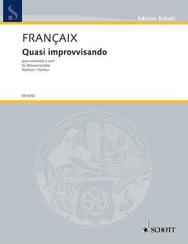 Quasi improvvisando 1978 FRANÇAIX Partition