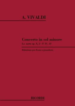 Concerto en sol min. - F. 6 n° 13 La Notte - Flauto pianoforte