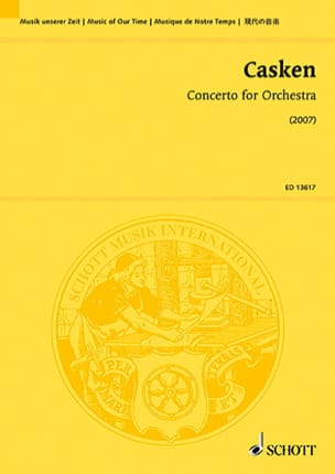 Concerto pour Orchestre John Casken Partition Grand format