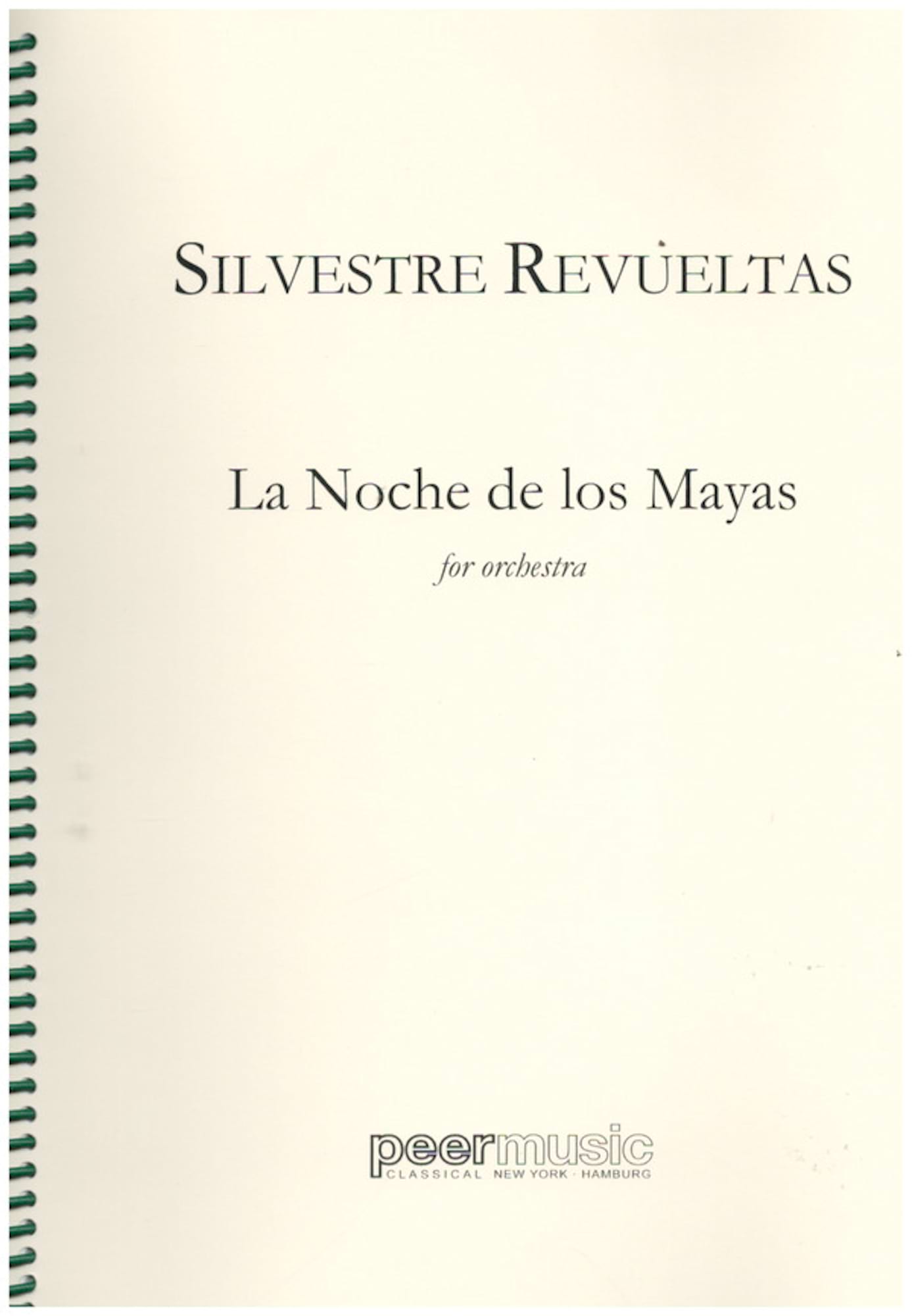 La noche de los Mayas Silvestre Revueltas Partition