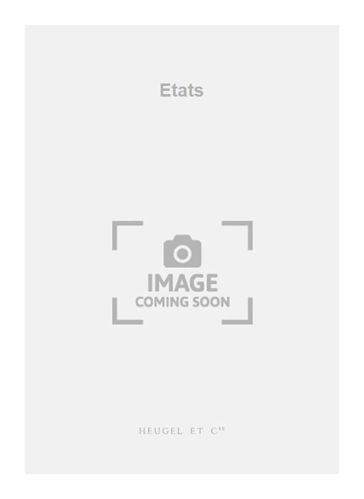 Etats - Betsy Jolas - Partition