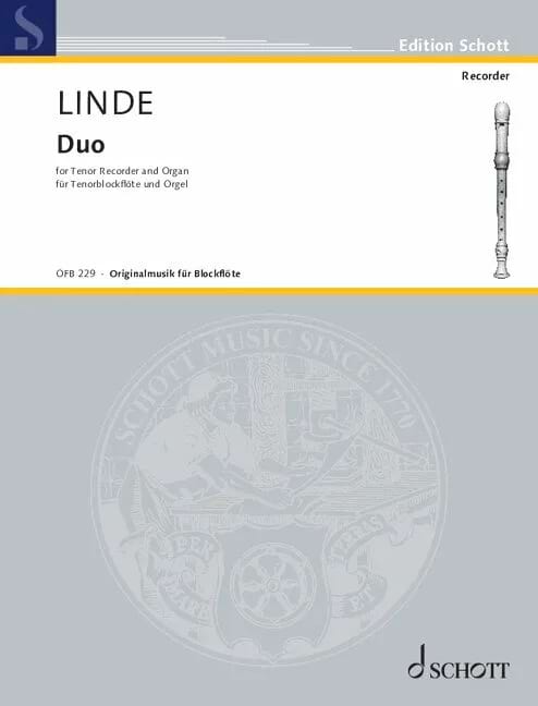 Duo - Hans Martin Linde - Partition - Flûte à bec