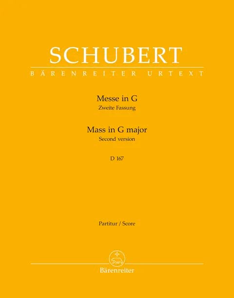 Messe en Sol Majeur D. 167 - Conducteur - SCHUBERT - Partition
