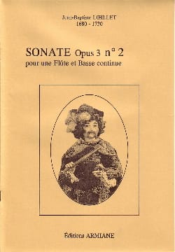 Sonate Opus 3 N° 2 LOEILLET Partition Flûte traversière