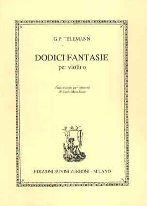 12 Fantaisies TELEMANN Partition Guitare
