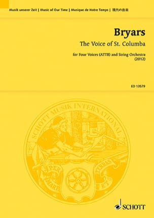 The Voice of St. Columba Gavin Bryars Partition Grand format