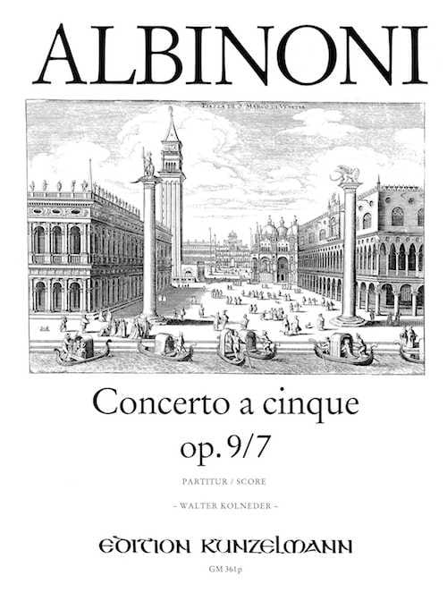 Concerto a cinque op. 9/7 - Conducteur - ALBINONI - Partition
