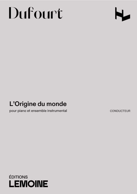 L'origine du Monde pour piano et orchestre - conducteur