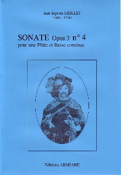 Sonate Opus 3 N° 4 LOEILLET Partition Flûte traversière
