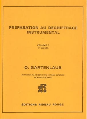 Préparation au Dechiffrage Instr. Volume F1 Harpe - Odette Gartenlaub