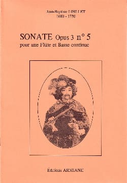 Sonate Opus 3 N° 5 LOEILLET Partition Flûte traversière