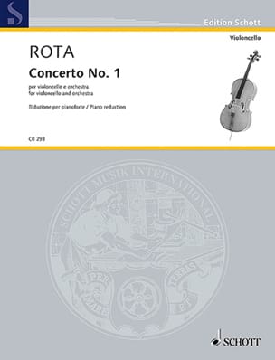 Concerto n° 1 - Violoncelle et Piano ROTA Partition Violoncelle