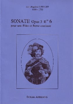 Sonate Op. 3 N° 6 LOEILLET Partition Flûte traversière