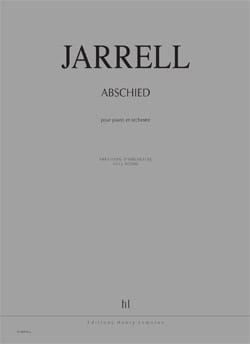 Abschied pour Piano et Orchestre - Conducteur - Michael Jarrell