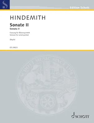 Paul Hindemith - Sonate II - Partition - di-arezzo.fr