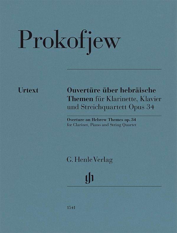 Ouverture sur des thèmes juifs, op. 34 PROKOFIEV Partition Sextuors