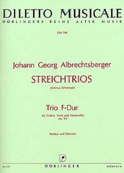 Trio F-Dur op. 9 n° 3 - Partitur + Stimmen