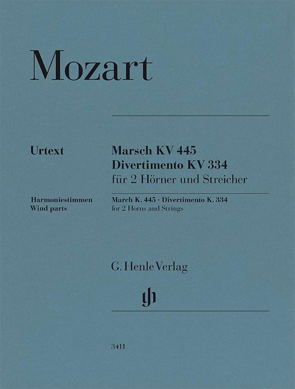 Marche Kv 445 - Divertimento Kv 334 - MOZART - Partition