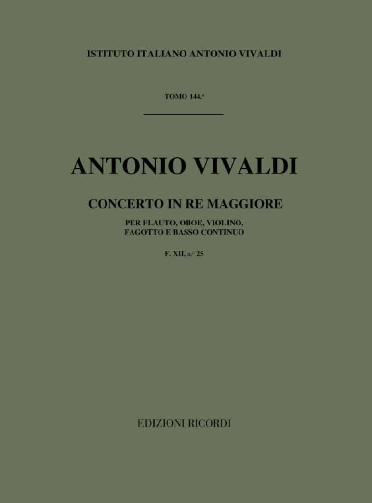 Concerto en Ré Maj. - F. 12 n° 25 - Partitura VIVALDI Partition