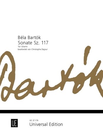 Sonate Sz. 117 BARTOK Partition Guitare