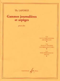 Gammes journalières et arpèges Th. Laforge Partition Alto