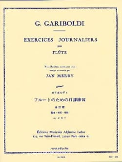 Exercices journaliers GARIBOLDI Partition Flûte traversière