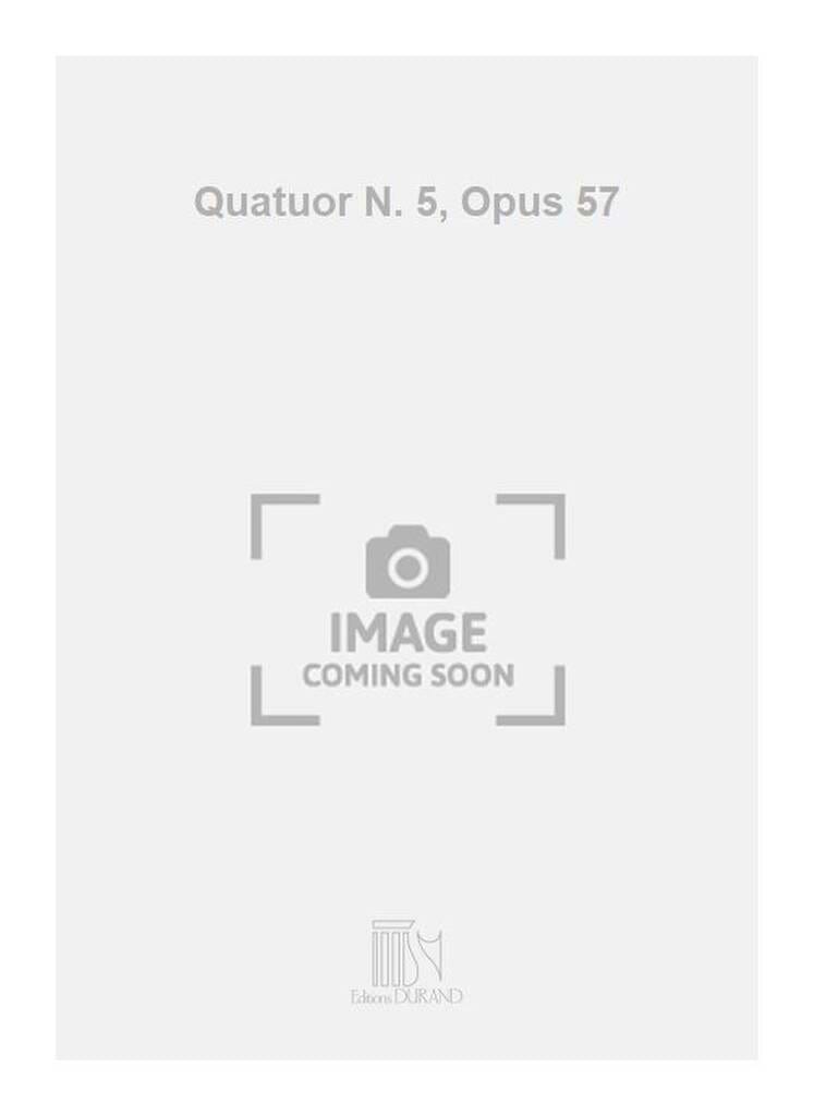 Quatuor A Cordes N° 5 - Parties Nicolas Bacri Partition Grand format