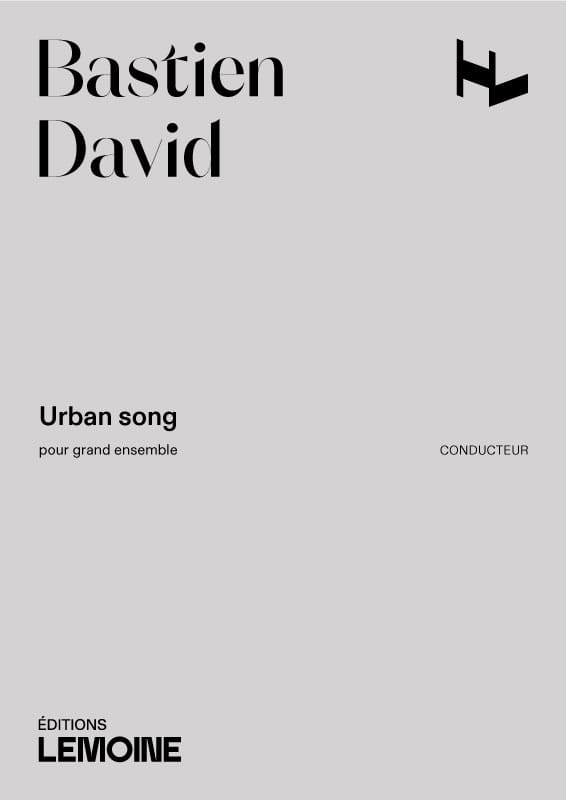 Urban song Bastien David Partition Grand format