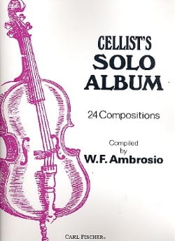 Cellist's Solo Album W. F. Ambrosio Partition Violoncelle