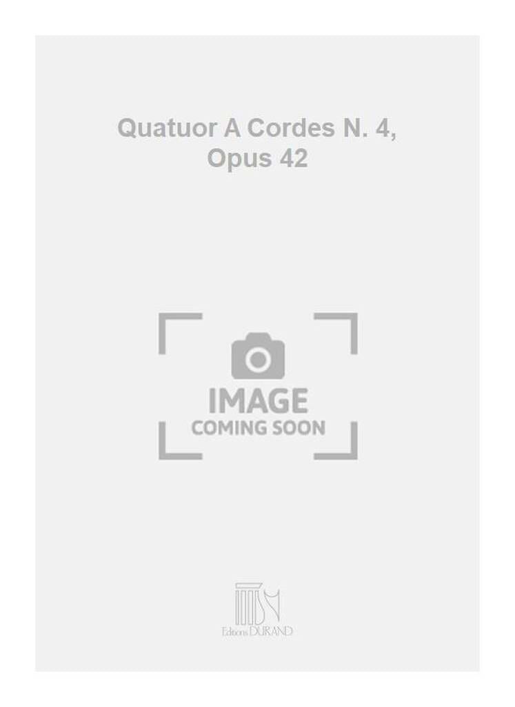 Quatuor à cordes n° 4 - Conducteur - Nicolas Bacri - Partition