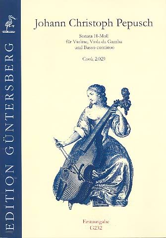 Sonate h-Moll Cook2:029 für Violine Johann Christoph Pepusch Partition