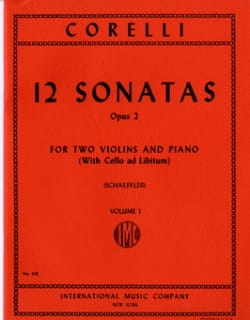 12 Sonatas op. 2 - Volume 1 : n° 1-4 - 2 Violins piano - CORELLI