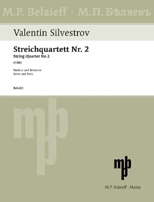 Quatuor à cordes n°2 Valentin Silvestrov Partition Quatuors