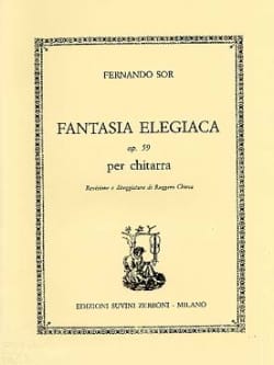 Fantasia elegiaca op. 59 SOR Partition Guitare