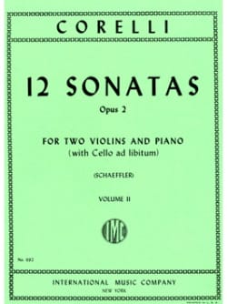 12 Sonatas op. 2 - Volume 2 : n° 5-8 - 2 Violins piano - CORELLI