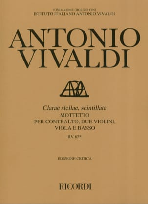 Clarae stellae, scintillate - Partitur VIVALDI Partition Grand format