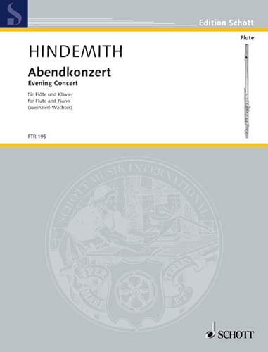 Abendkonzert - Hindemith - Partition - Flûte traversière