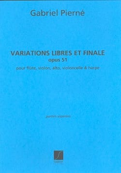 Variations libres et Finale op. 51 PIERNE Partition Quintettes