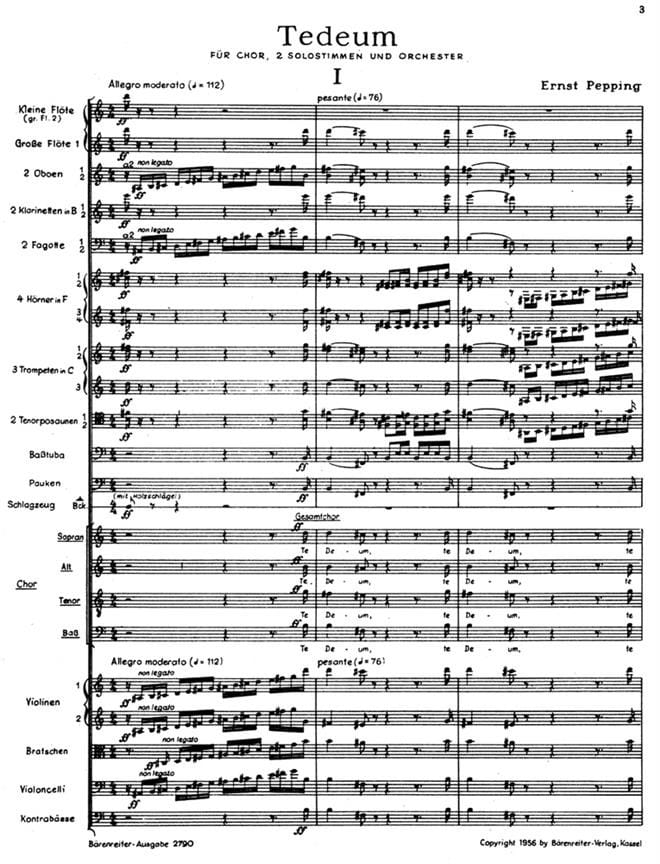 Concerto a due cori. Urtext der Hallischen Händel-Ausgabe F-Dur