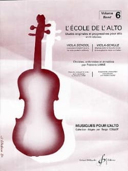 L'école de L'alto Volume 6 Frédéric Lainé Partition Alto