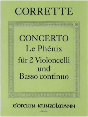 Concerto Le Phénix - 2 Violoncelli u. Bc CORRETTE Partition Trios