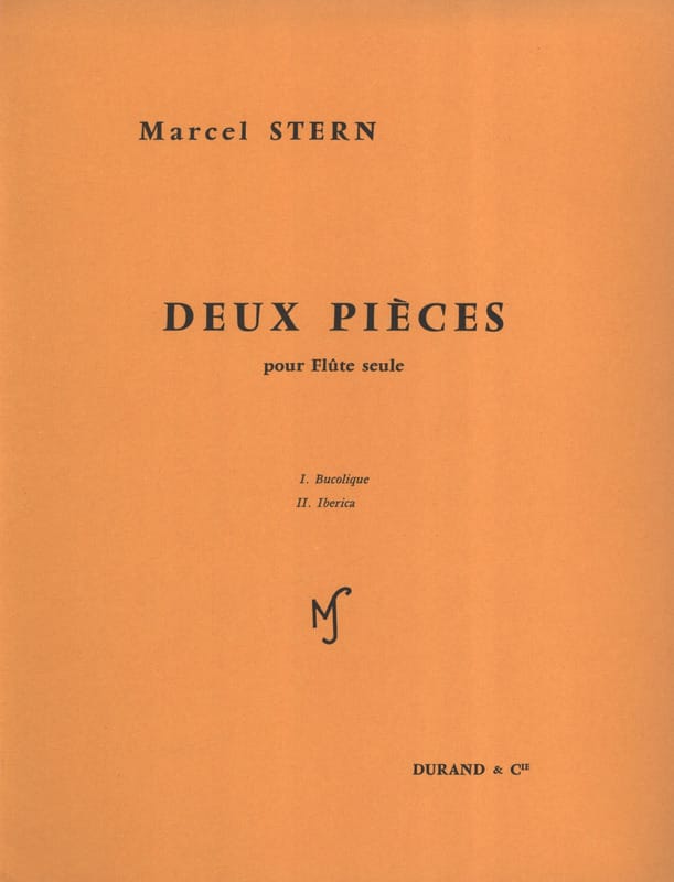 2 Pièces - Flûte seule Marcel Stern Partition Flûte traversière