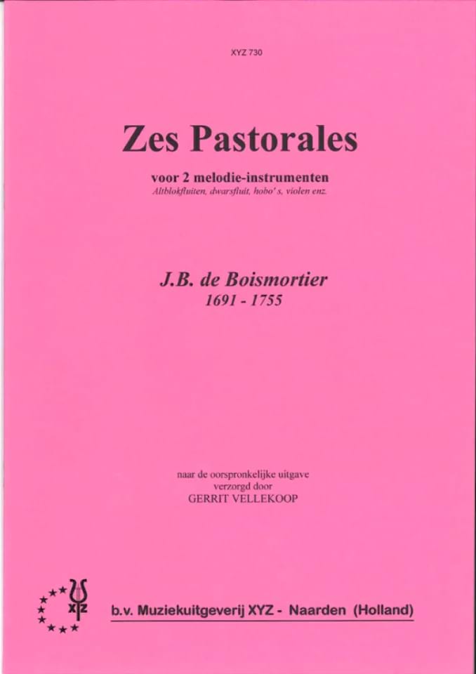 6 Pastorales BOISMORTIER Partition