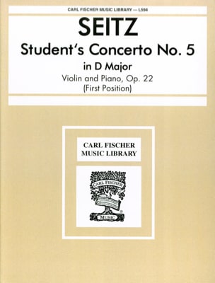 Student's Concerto n° 5 op. 22 in D major - Friedrich Seitz