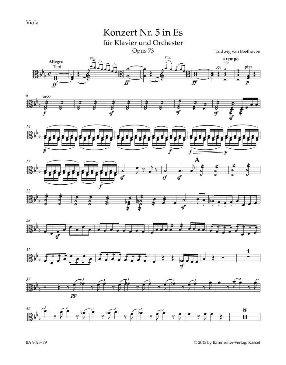 Concerto for Pianoforte and Orchestra no. 5 in E-flat major op. 73
