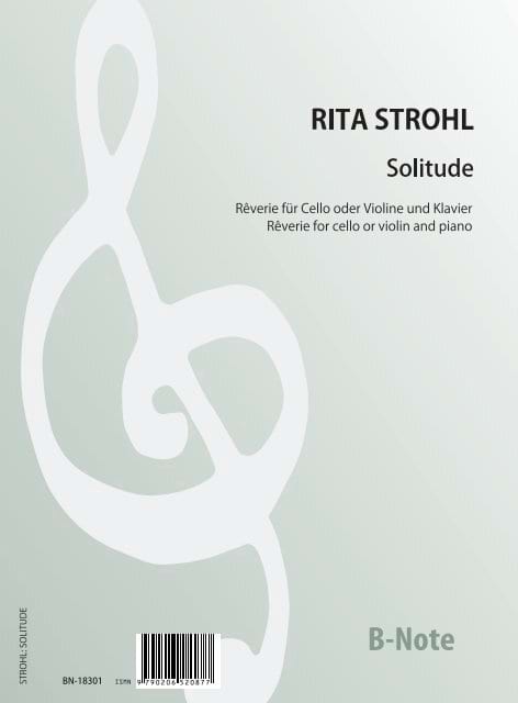 Solitude – Rêverie - Rita Strohl - Partition - Violoncelle