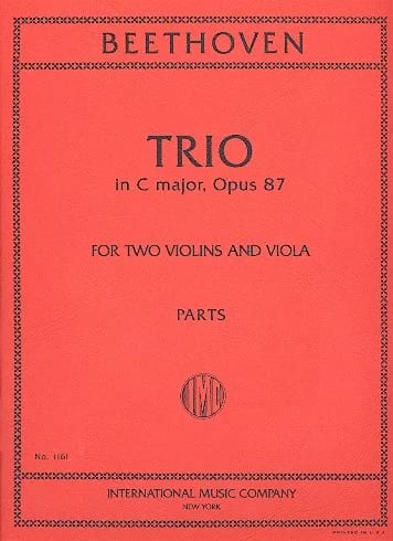 Trio do maj. op. 87 BEETHOVEN Partition
