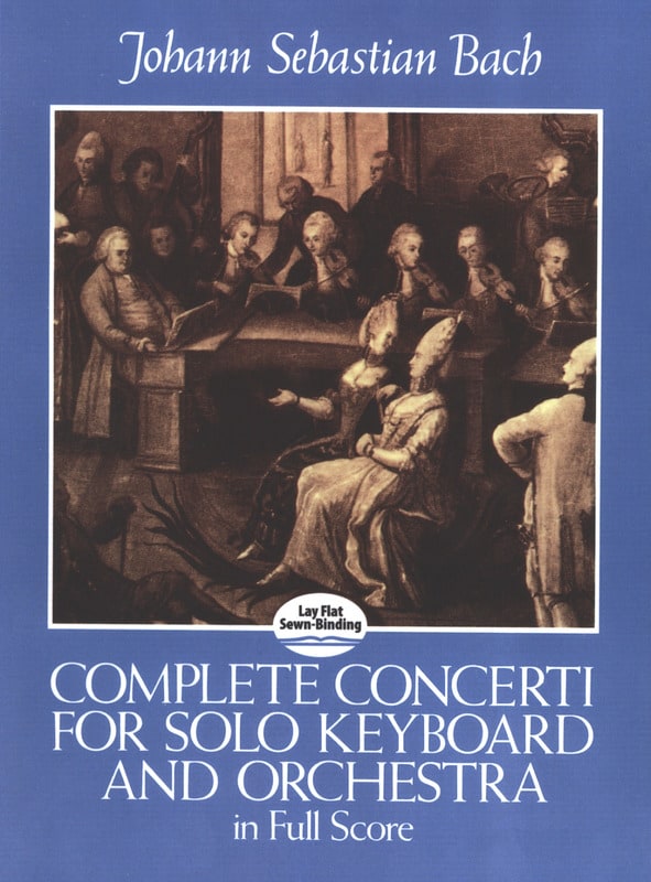 Complete Concerti For Solo Keyboard And Orchestra - Full Score - BACH