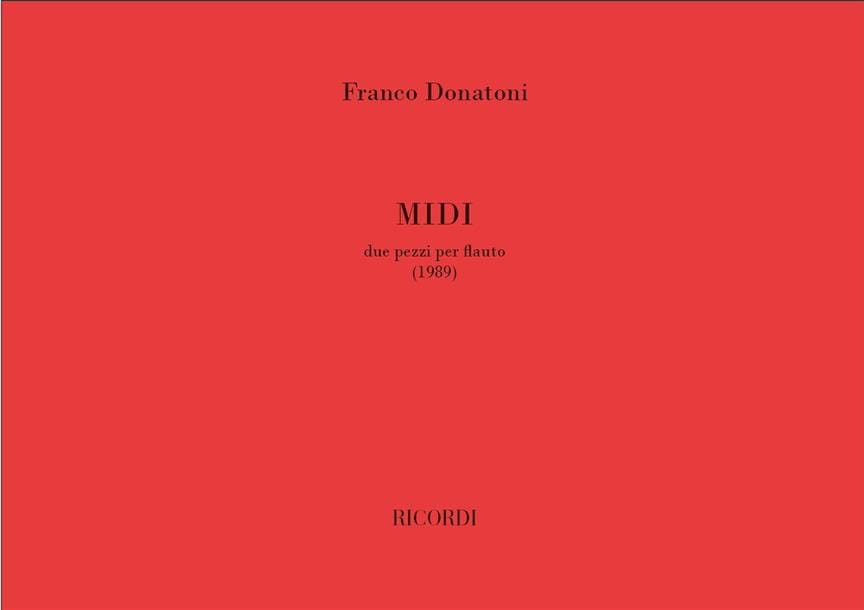 Midi Franco Donatoni Partition Flûte traversière