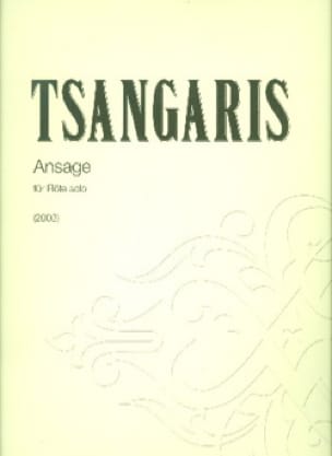 Ansage Manos Tsangaris Partition Flûte traversière